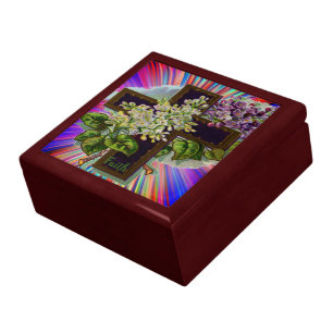 Floral Cross Gift Box