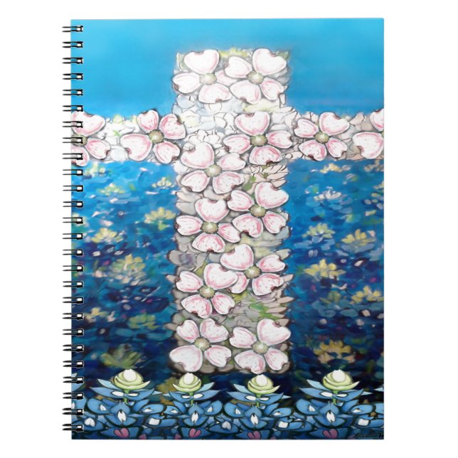 Floral Cross Notebook (Front)