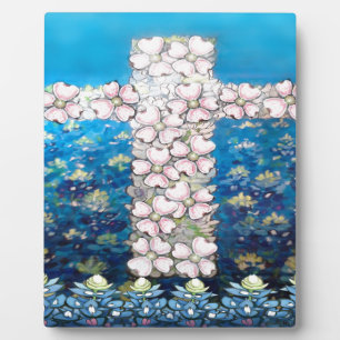 Floral Cross Plaque