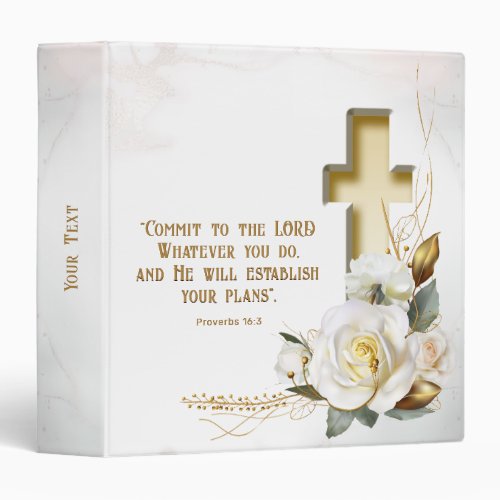 Floral Cross Scripture