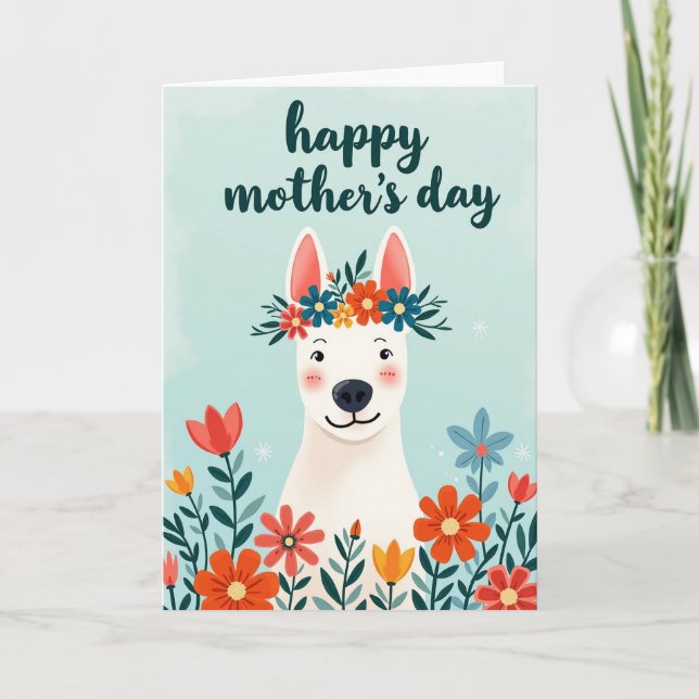 Floral Crown Animal Art Card (Front)