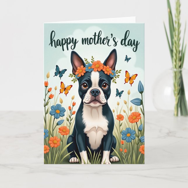 Floral Crown Canine Card (Front)