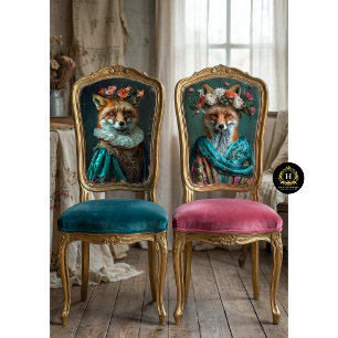Floral Crown Fox Furniture Decoupage Tissue Paper