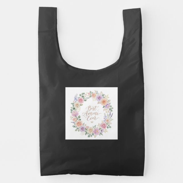 Floral Crown Maa Tote Bag (Front)