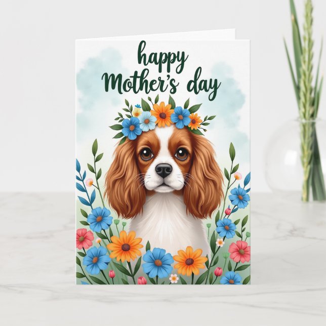 Floral Crown Pet Friend Card (Front)