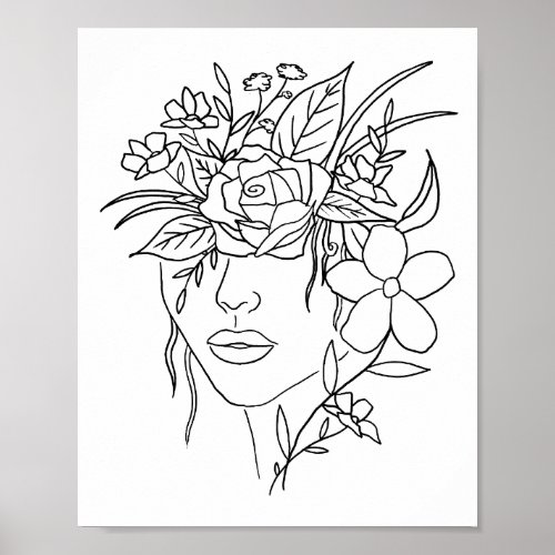 Floral Crown Print