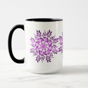 Floral Crown Purple Mandala Mug