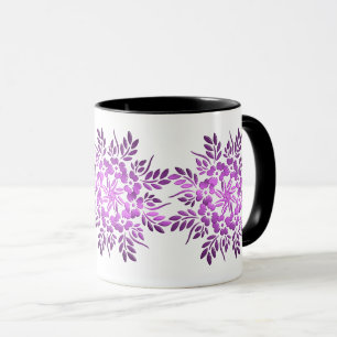 Floral Crown Purple Mandala Mug