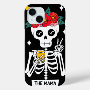 Floral Crown Skeleton - The Mama Design iPhone 15 Case