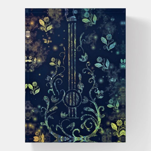 Floral Cuitar Paperweight (Vertical)