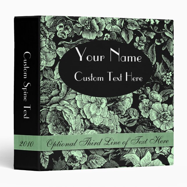 Floral Custom 1.5" Binder (Front/Spine)