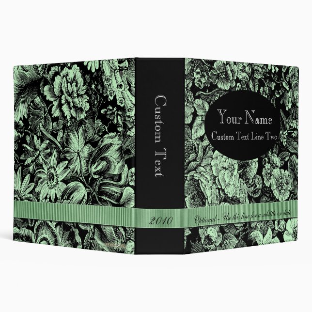 Floral Custom 2" Binder (Background)
