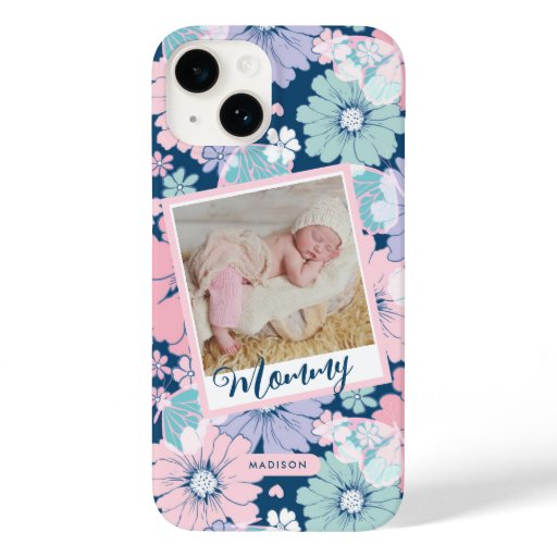 Floral Custom Photo Case-Mate iPhone 14 Case