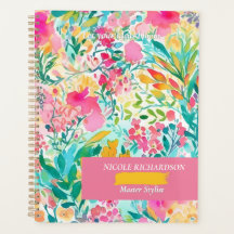 Floral Custom Planner for Work or School