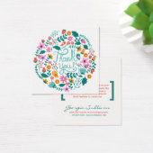 Floral Customer Thank You Card (Desk)