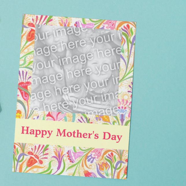 Floral Customizable Photo Card (Creator Uploaded)