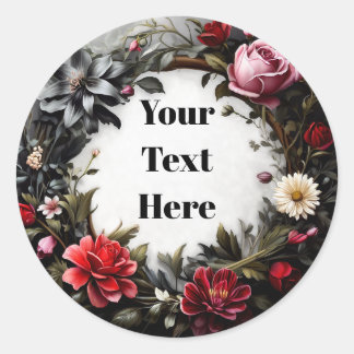 Floral Customizable Sticker Party/Weddings