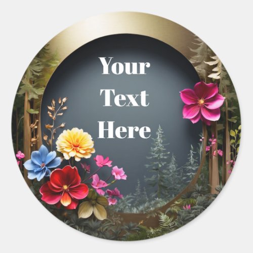 Floral Customizable Sticker PartyWeddings