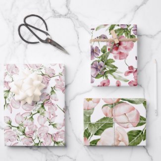 Floral Cute Feminine Pretty Pink Watercolor Flower