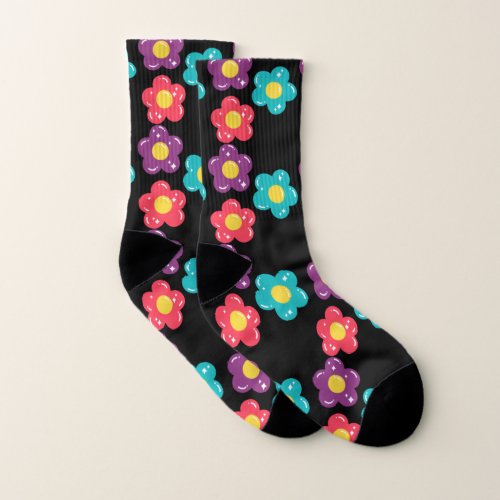 Floral Cuties All_Over_Print Socks