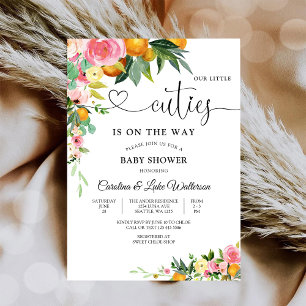 Floral Cuties Baby Shower Invitation