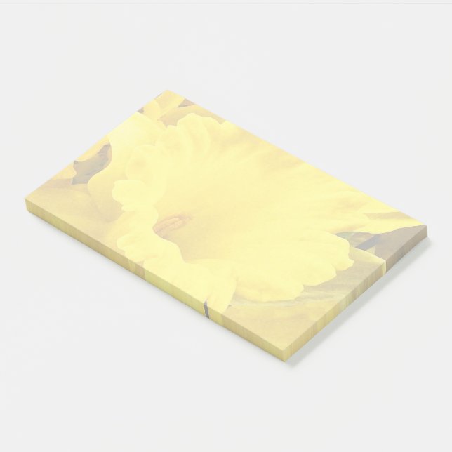 Floral Daffodil Garden Flower Jumbo Post It Note (Angled)