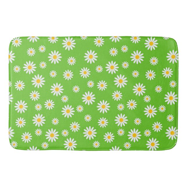 Floral Daisies Bath Mat (Front)