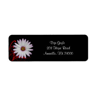 Floral Daisy Address Label