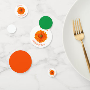 Floral Daisy Bachelorette Party personalized Confetti