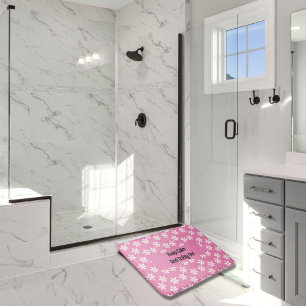 Floral Daisy Boho Tapete de Banheiro Bath Mat