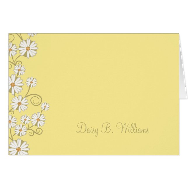 Floral (Daisy) Cards (Front Horizontal)