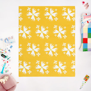 Floral Daisy Garden Yellow Kids Teen Outdoor Rug