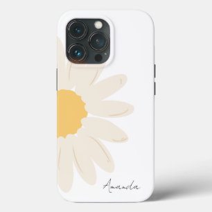 Floral Daisy Modern Minimalist iPhone 13 Case