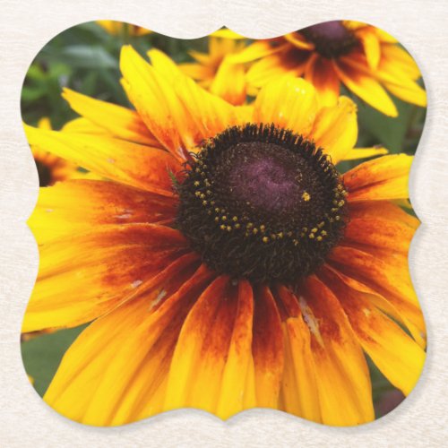 Floral Daisy Paper Coaster
