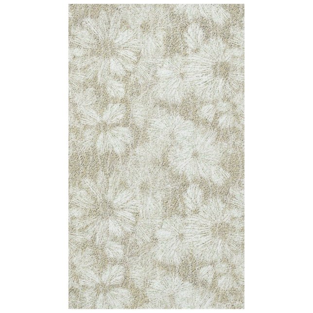 Floral Daisy Velvety Cream Texture Tablecloth (Front)