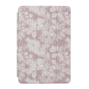 Floral Daisy Velvety Dusty Pink iPad Mini Cover
