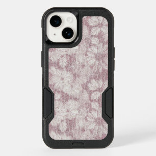 Floral Daisy Velvety Dusty Pink OtterBox iPhone 14 Case