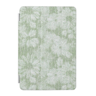 Floral Daisy Velvety LIme Green iPad Mini Cover