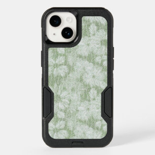 Floral Daisy Velvety LIme Green OtterBox iPhone 14 Case