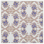 floral damask golden element. fabric