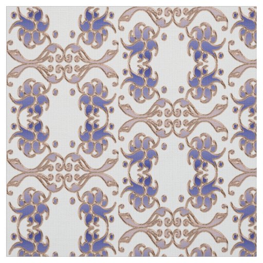 floral damask golden element. fabric