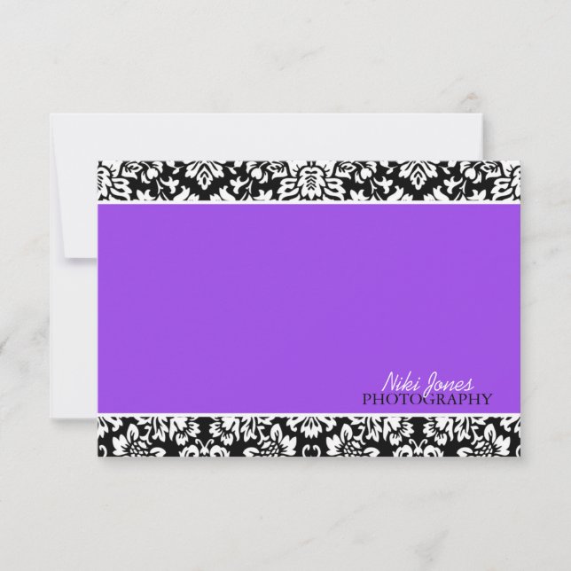 Floral Damask Notecards (Front)