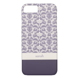 Floral Damask Pattern Custom Color iPhone 8/7 Case