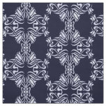 Floral damask pattern fabric