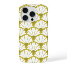 Floral Damask Pattern Olive Green