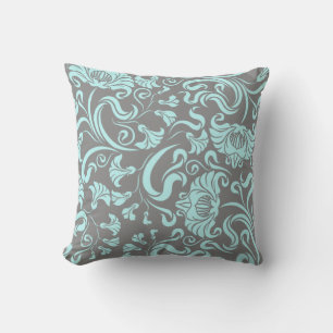 Floral/Damask Pattern Throw Pillow