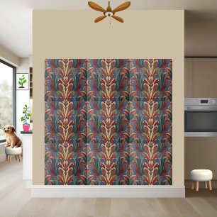 Floral Damask Pattern Tile - Scandinavian Style