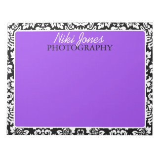 Floral Damask | Purple Notepad