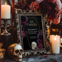 floral Damask RIP Twenties Gothic 30th Birthday