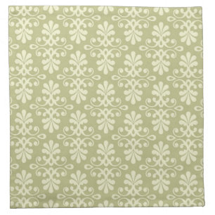 Floral damask wallpaper napkin